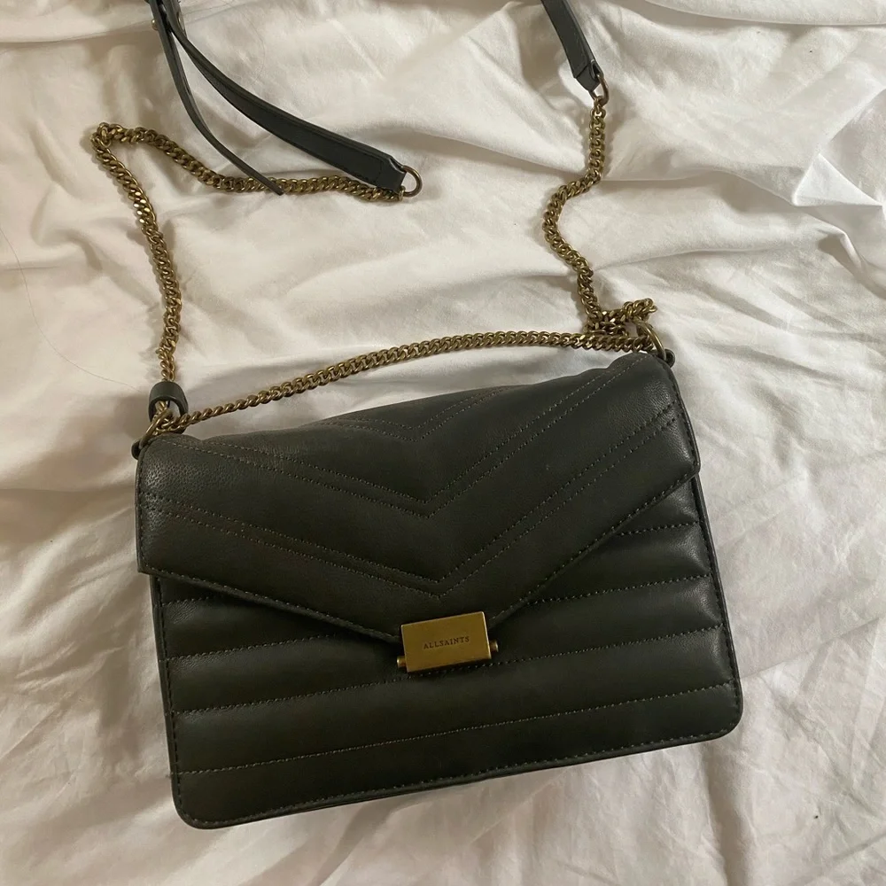 AllSaints Justine Crossbody - Khaki Green - Picture 2 of 4